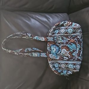 Vera Bradley Bag brown and light blue small